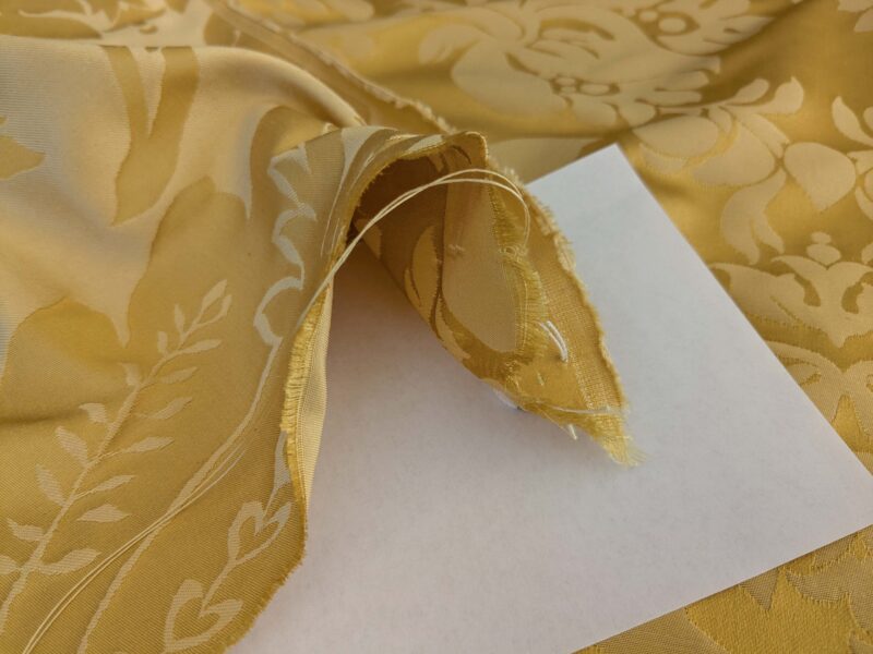 PXL_20250108_195651851 1.9yards Scalamandre Newport Damask Vermeil Sunny Gold Silk SC000220100M MSRP USD530/y