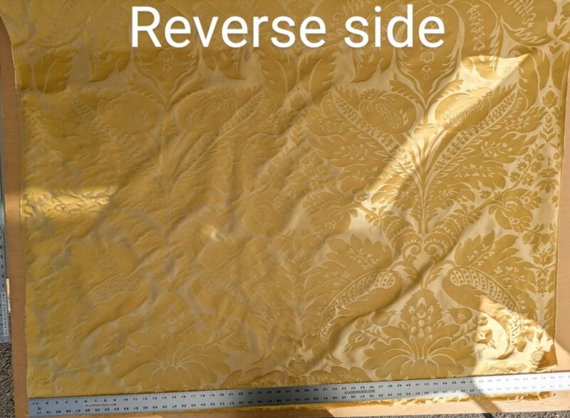 PXL_20250108_195932160~2 1.9yards Scalamandre Newport Damask Vermeil Sunny Gold Silk SC000220100M MSRP USD530/y