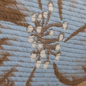 PXL_20250109_212201245 by yard Scalamandre Old World Weavers Frida Brown Vibrant Mexican Floral & Fruits  Flower Lampas MSRP USD 546/y