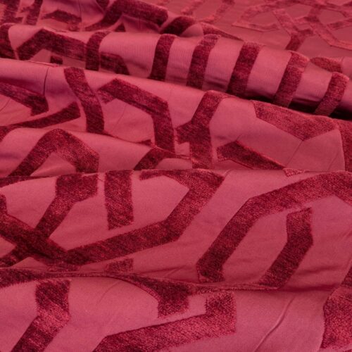 PXL_20250114_201927858 1.4yard Scalamandre Old World Weavers Wexford Lipstick Red Lattice Geometric MSRP USD152/y
