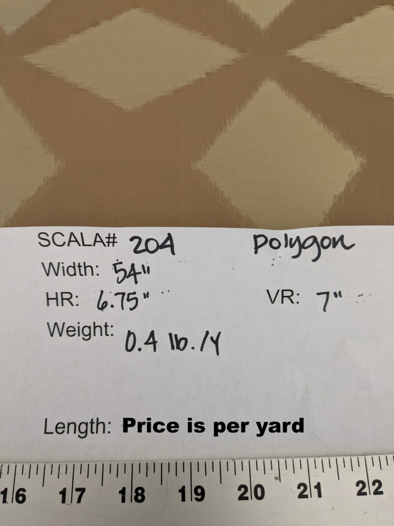 PXL_20250114_215644805a By yard Scalamandre Polygon Taupe Brown Silk Cotton Lattice Diamond Geometric MSRP USD260/y