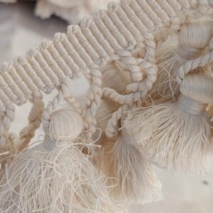 By yard Scalamandre Silk Tassel Fringe Trim Strawberry Field Red Pink Green Beige Fairy Tale 1-Ev49