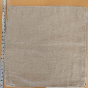 Scalamandre Pillow Case Square Solid Texture Beige  22x22 inches 4-EV49