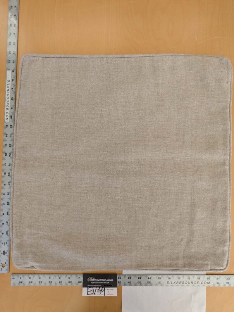 Scalamandre Pillow Case Square Solid Texture Beige  22x22 inches 4-EV49