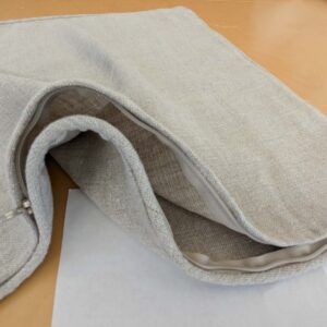Scalamandre Pillow Case Square Solid Texture Beige  22x22 inches 4-EV49