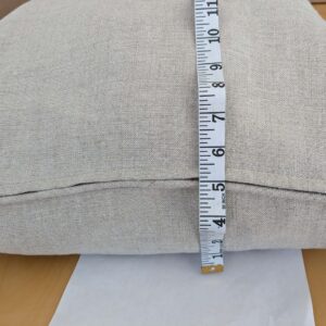 Scalamandre Pillow Case Square Solid Texture Beige  22x22 inches 4-EV49