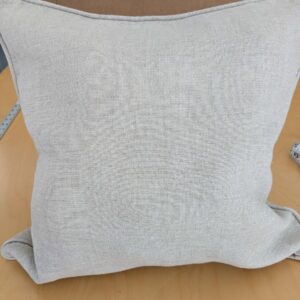Scalamandre Pillow Case Square Solid Texture Beige  22x22 inches 4-EV49