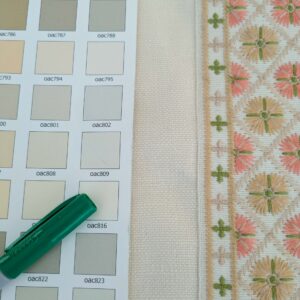 Scalamandre MET Pillow Case Square Elegant Floral Embroidery Cream White 15x22 inches 5-Ev49