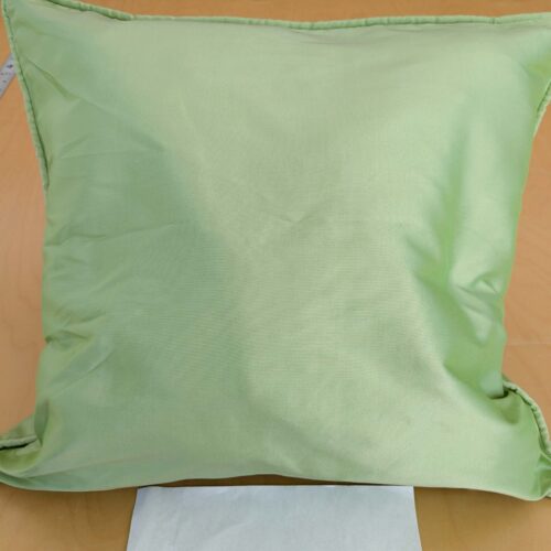 Scalamandre Pillow Case Square Solid Silk Green 19x19 inches 6-Ev49