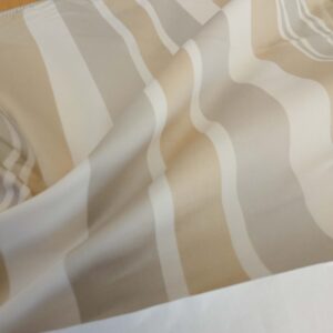 Scalamandre Pillow Case Square Stripe Beige Brown 19"x21" inches 9-Ev49