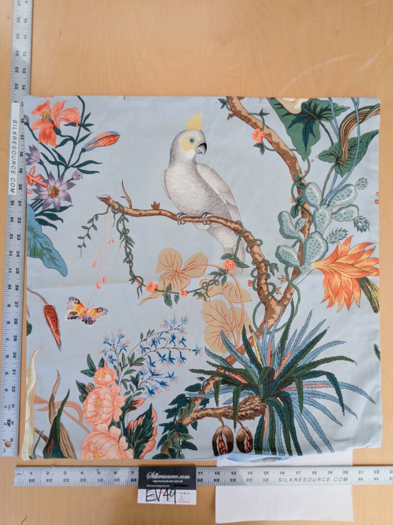 PXL_20250115_221944320 Scalamandre Pillow Case Square Cinque Terra Pillow Cotton Birds Floral 21"x21" inches 11-Ev49