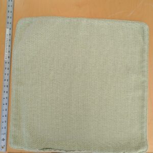 Scalamandre Pillow Case Square Seychellies Tape Palm Green Solid Ikat 23"x24" inches 12-Ev49