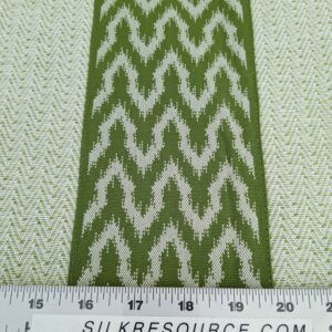 Scalamandre Pillow Case Square Seychellies Tape Palm Green Solid Ikat 23"x24" inches 12-Ev49
