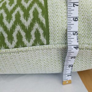 Scalamandre Pillow Case Square Seychellies Tape Palm Green Solid Ikat 23"x24" inches 12-Ev49