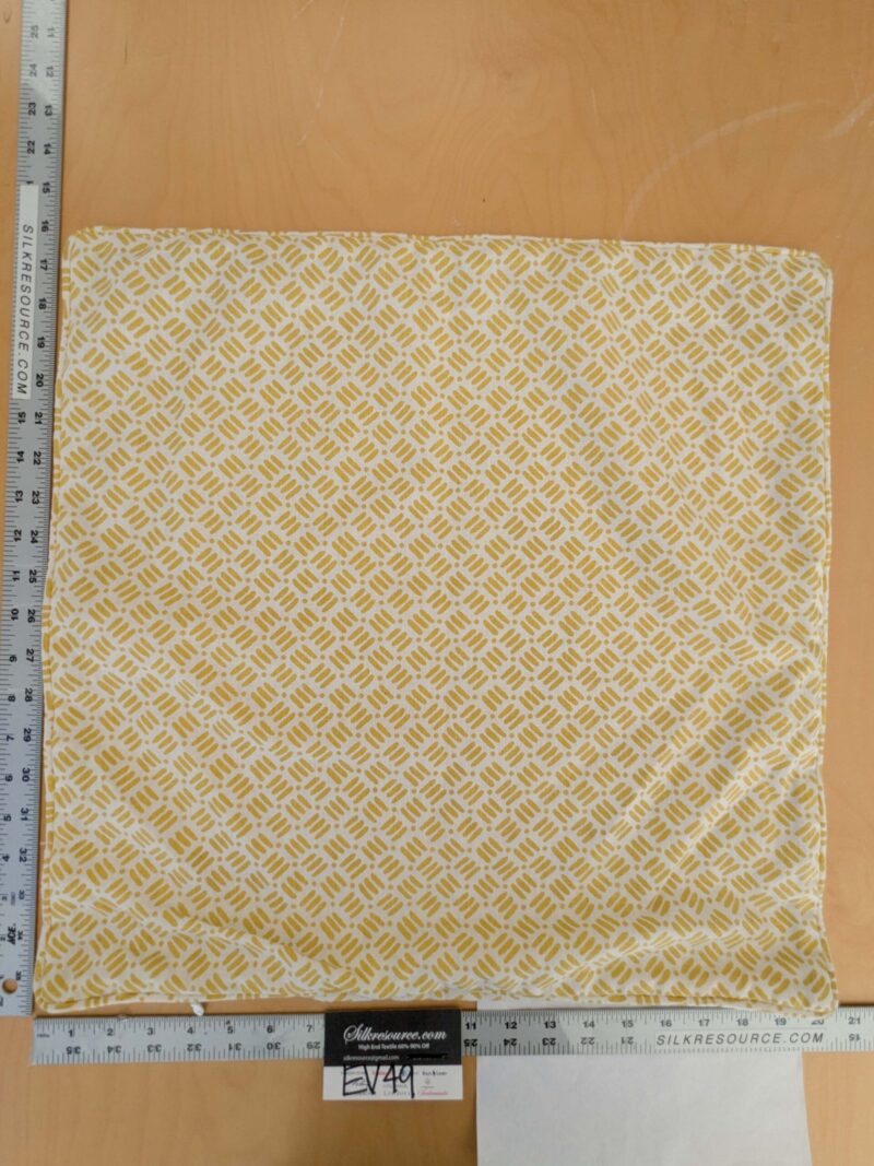 PXL_20250115_223214182 Scalamandre Pillow Case Square Geometric Basketweave Print Fabric Dash & Dot Print 16"x20" inches 13-Ev49