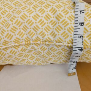 PXL_20250115_223420790 Scalamandre Pillow Case Square Geometric Basketweave Print Fabric Dash & Dot Print 16"x20" inches 13-Ev49