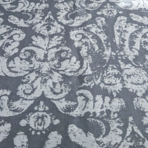 PXL_20250116_194433449 2.4y x 53"w Scalamandre Archivo Reversible Cement Grey White Linen Wool Large Jacquard MSRP USD556/y 15-Ev49