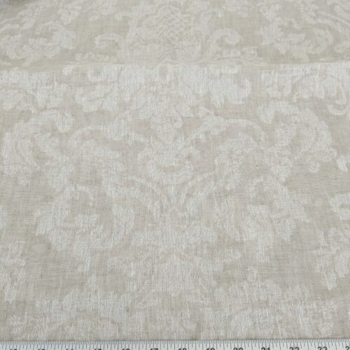 2.4y x 54"w Scalamandre Alhambra Bella Chantilly Beige Sheer Damask MSRP USD 298/y 32-Ev49