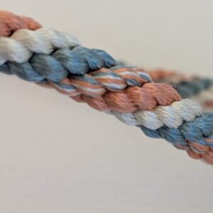 PXL_20250129_214855834 Scalamandre Tieback Handmade Single Tassel Blue White Copper MSRP USD200/each