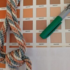 PXL_20250129_215027243 Scalamandre Tieback Handmade Single Tassel Blue White Copper MSRP USD200/each