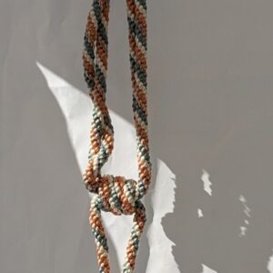 PXL_20250129_215328804 Scalamandre Tieback Handmade Single Tassel Blue White Copper MSRP USD200/each