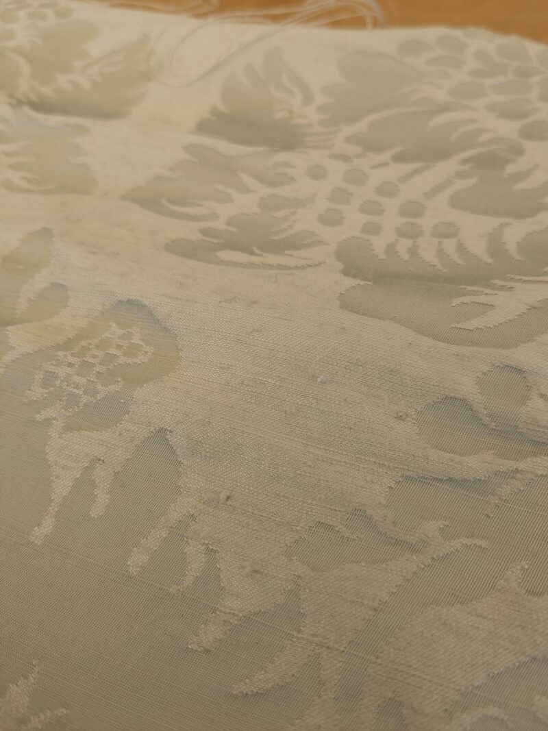 PXL_20250129_220019516 0.6Y Scalamandre Beige Damask French Court Silk Renaissance
