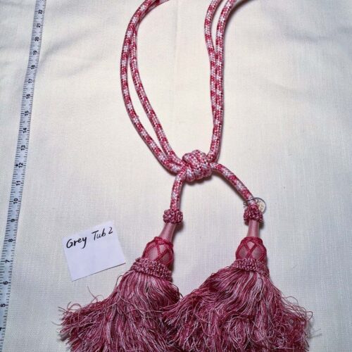 Raspberry Pink1 BRUNSCHWIG & FILS Double Tassel Tieback About 26" L Raspberry Pink MSRP0-600