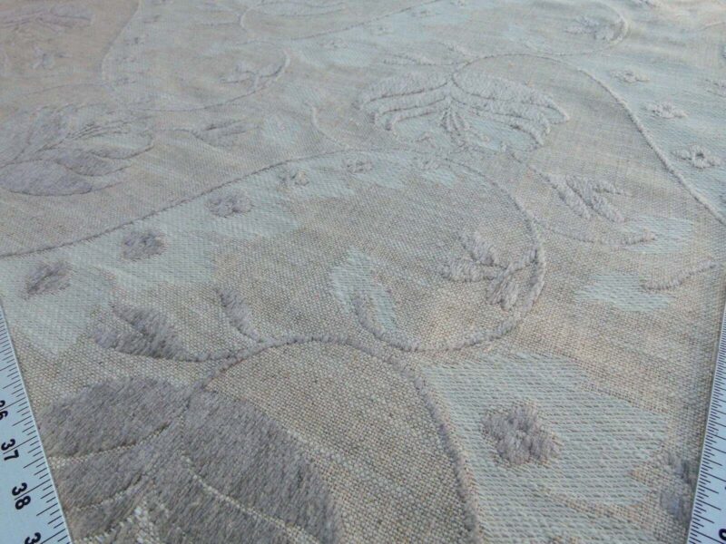 Scalamandre  Alden Froth Wavy Floral Stripe Heavy Chenille Old World Weavers MSRP USD 288/Y