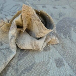 Scalamandre  Alden Froth Wavy Floral Stripe Heavy Chenille Old World Weavers MSRP USD 288/Y