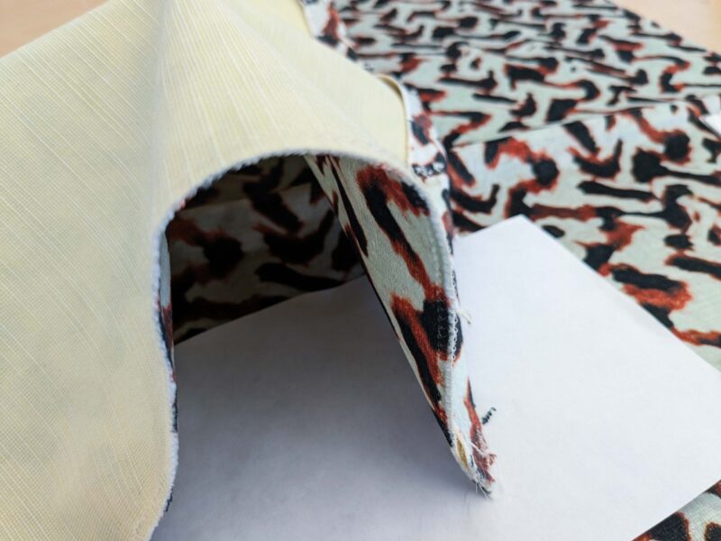 PXL_20250123_200959399 29 EV50 25" x 27" Scalamandre Aldeco Nirvana Velvet Therre Orange Black White Abstract