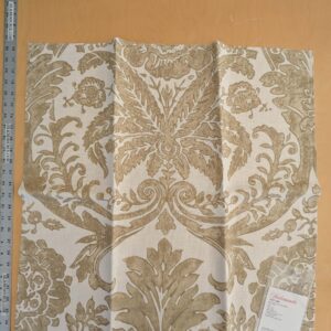 55 EV45 Square Scalamandre Lelievre Paris Psyche Reversible Cuivre Brown Orange Polyester Solid Taffeta