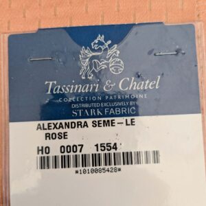 PXL_20250128_200206444 103 EV50 25" x 26" Square Tassinari and Chatel Alexandra Seme Le Rose Peach Small Scale Texture MSRP USD 300+/y