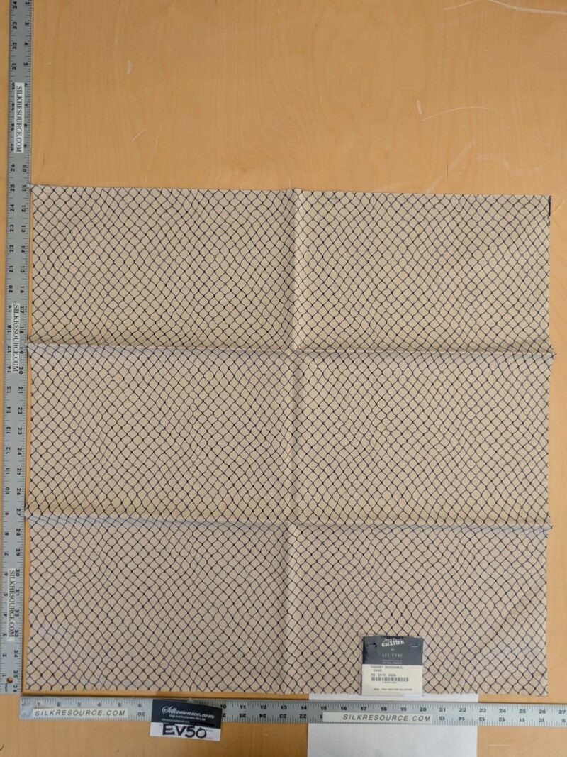 PXL_20250128_200733830 109 EV50 25" x 26" Square Jean Paul Gaultier Cabaret Chair Cream White Blue Reversible Small Jacquard Diamond Cotton MSRP USD300+/y