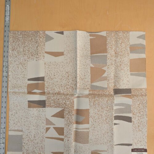 PXL_20250128_201233822 113 EV50 25" x 27" Square Scalamandre Lelievre Toundra Naturel Abstract Beige Brown