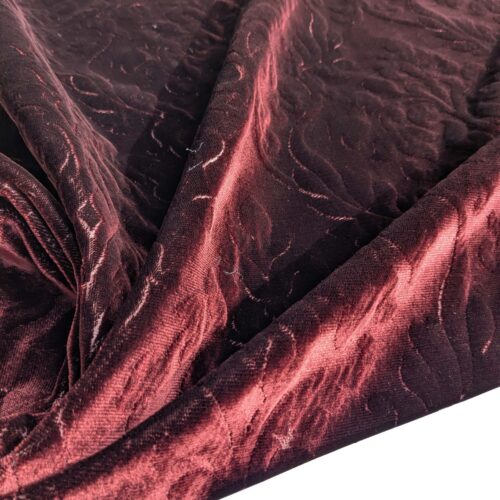 PXL_20250218_210755581 Palazzo Grassi Silk Velvet & Cut Velvet Deep Burgundy Red Renaissance Damask MSRP 00+/yard