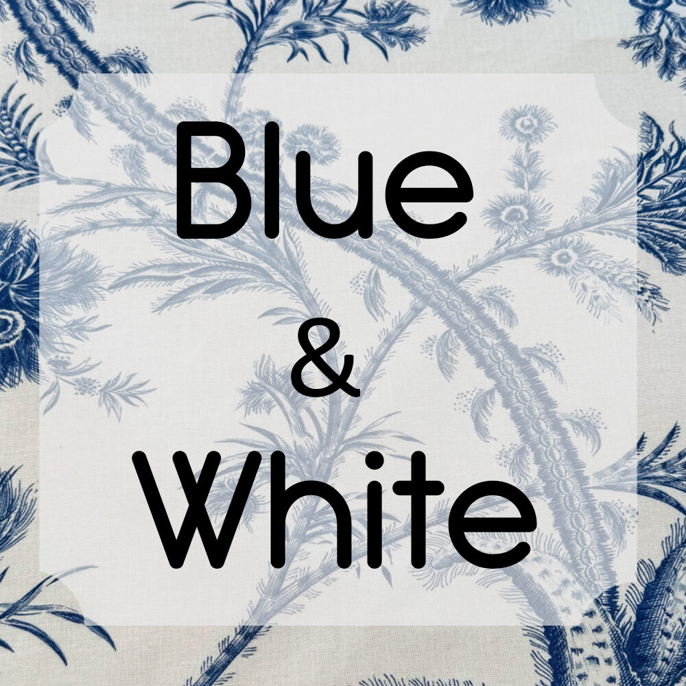blue and white1 0.4Y Scalamandre Brooke Navy On White Blue Cotton Linen Print Heavy Cotton Linen Jacobean Flower Albert Hadley (Copy)