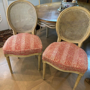 1713546236.60011535693 Special Order Scalamandre Corbet Tomato Red White Animal Skin Velvet Cotton MSRP USD 820/Y