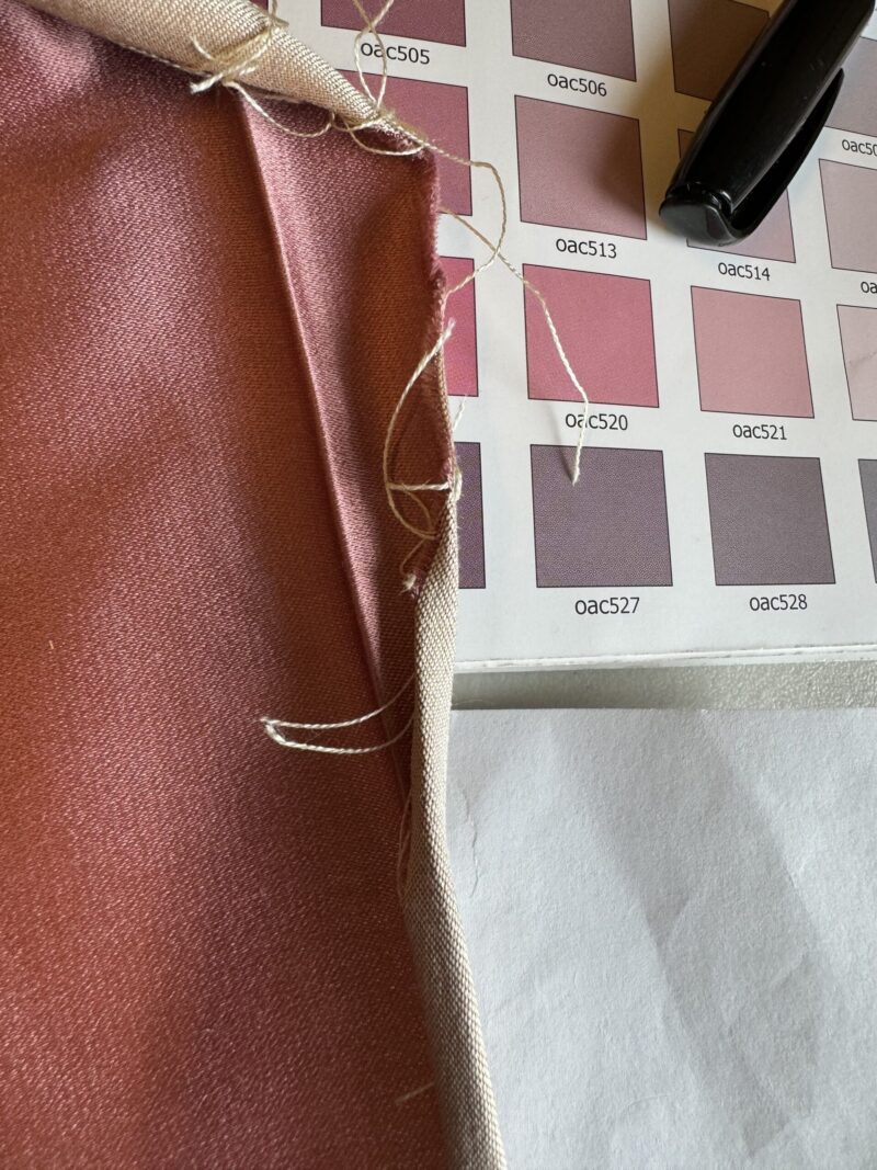 Mirror Mirror Radiant 100% Silk Duchess Satin Rose Floral Pink MSRP 400+ Wedding