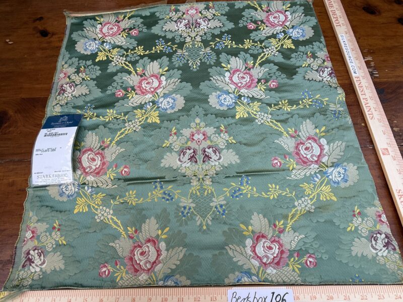 IMG_8973 1 Berkbox101 24"x25" Scalamandre Tassinari & Chatel St. Cloud Vert Green Floral Historic Silk MSRP USD3076/y