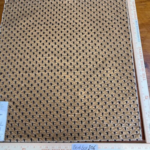 IMG_9046 12 Berkbox106 25" x 25" Square Scalamandre Old World Weavers Ermine Summer Stoat Brown Black Animal Skin Small Scale MSRP USD 602/y