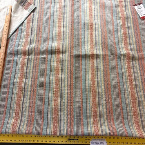 IMG_9356 6 Berkbox107 2.4yards Scalamandre Alhambra Estoril Pumpkin Sky Stripe Jacquard