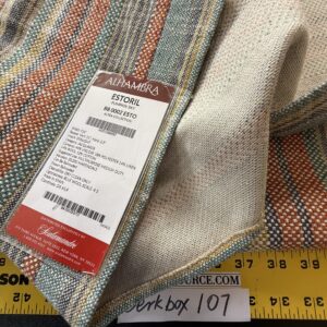 6 Berkbox107 2.4yards Scalamandre Alhambra Estoril Pumpkin Sky Stripe Jacquard