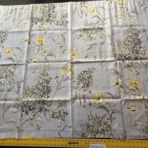 IMG_9370 9 Berkbox107 1.2yards  Scalamandre Merrimon Light Blue Linen Floral 100% Linen with Glazed finish MSRP 346/y