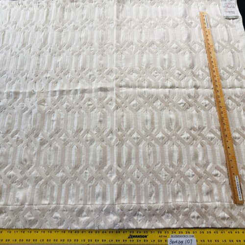 IMG_9392 14 Berkbox107 1.4y Scalamandre Aldeco Trellis Addiction Sand Beige Embroidery Viscose Cotton