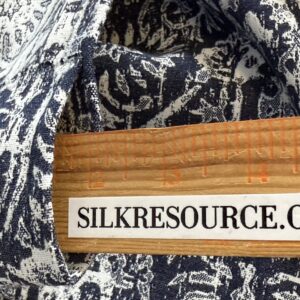 IMG_9459 21 Berkbox107 2.4y  Scalamandre SARONG Navy Blue Endless Summer Jacquard MSRP USD374/y