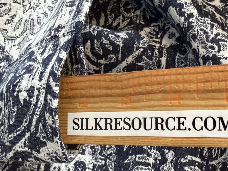 IMG_9459 21 Berkbox107 2.4y  Scalamandre SARONG Navy Blue Endless Summer Jacquard MSRP USD374/y