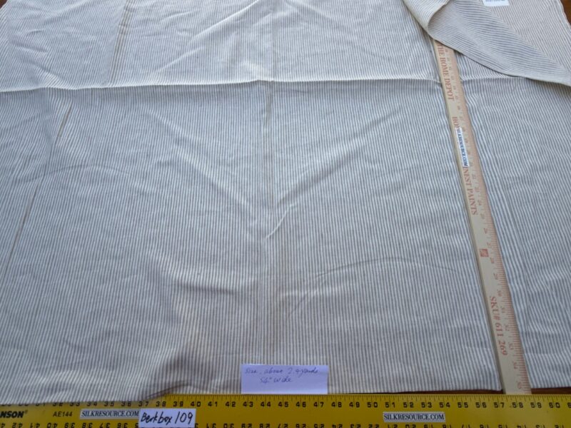 IMG_9962 11 Berkbox109 Scalamandre Alhambra Levante Linen Cotton Linen Stripe 2.4yd x54" wide