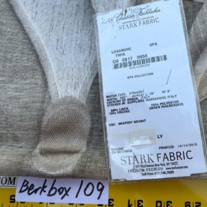 12 Berkbox109 Scalamandre Christian Fischbacher Losanghe Twig Sheer Gray Diamond Ogee  2.4yd x54" wide