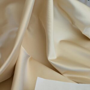 PXL_20250225_203131125 Mirror Mirror Radiant 100% Silk Duchess Satin Creme MSRP 400+/y Wedding