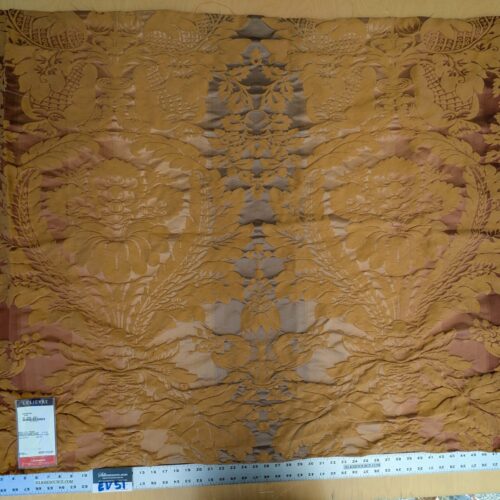 PXL_20250225_211836490 1 EV51 1.1y X 51"W Length  Scalamandre Lelievre Carrousel Cuir Brown Damask Jacquard MSRP USD 892/y